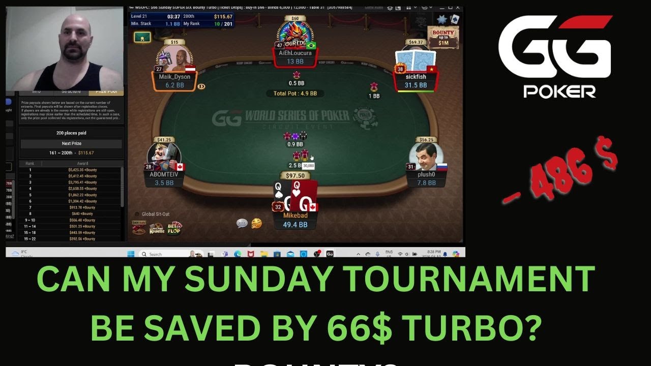 MY SUNDAY RESULTS DEPEND ON MY LAST TOURNAMENT CAN IT BE SAVED?