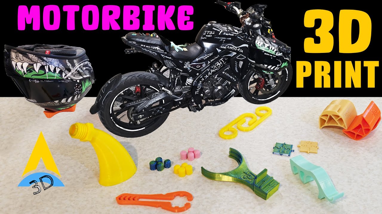 Top 10 Useful 3D Printed Things For Motorbike!