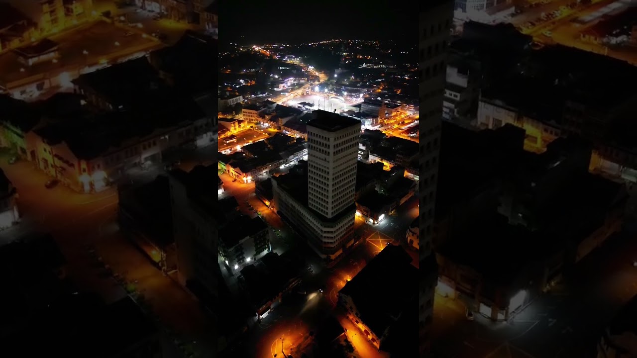 SEGAMAT  TALLEST BUILDING NIGHT VIEW #djimini3pro #segamat