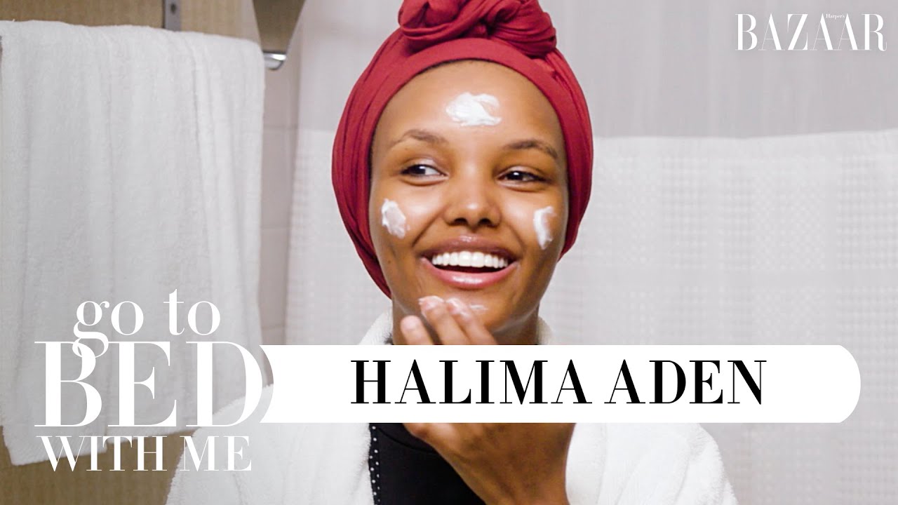 Top Model Halima Aden's Nighttime Skincare Routine | Go To Bed With Me | Harper's BAZAAR
