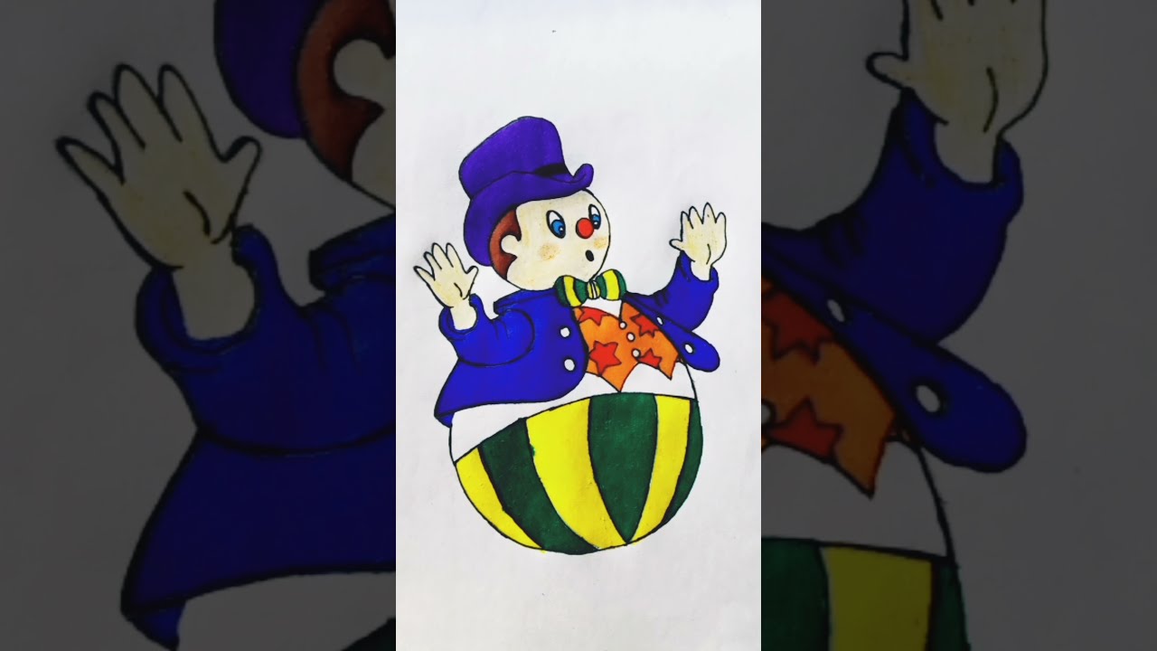 Noddy drawing | How to draw Mr Wobbly Man from Noddy easy step by step | #shorts#Noddy#drawing#art