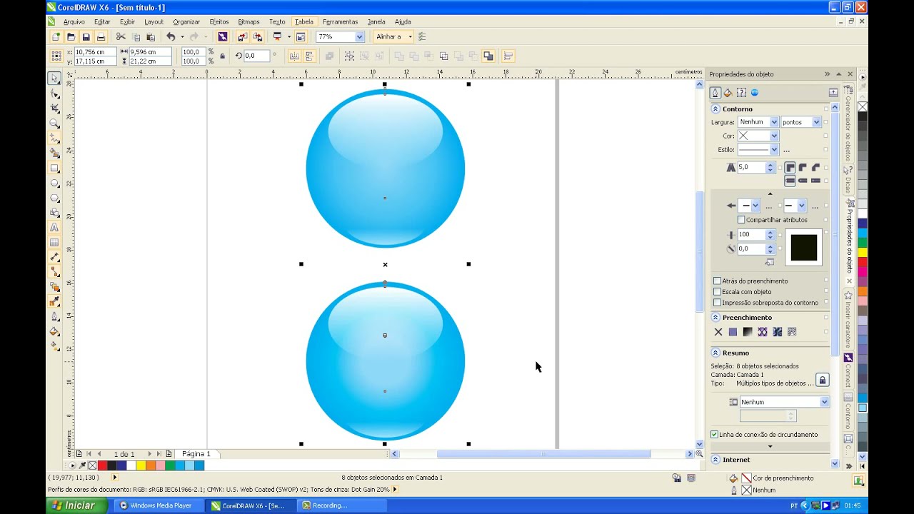 Efeito acqua no CorelDRAW X6