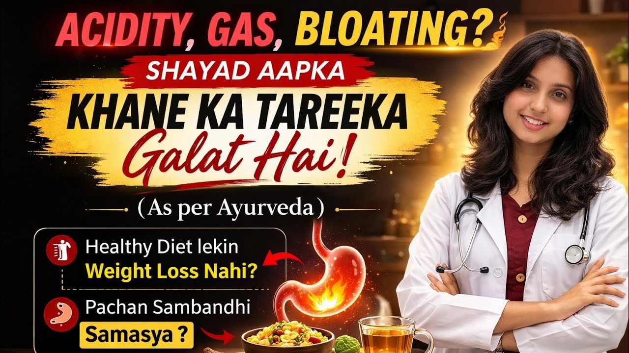 खाना खाने का सही तरीका AYURVEDA EXPLAINS #ayurveda #diet #bloating #acidity #bams #doctor #health