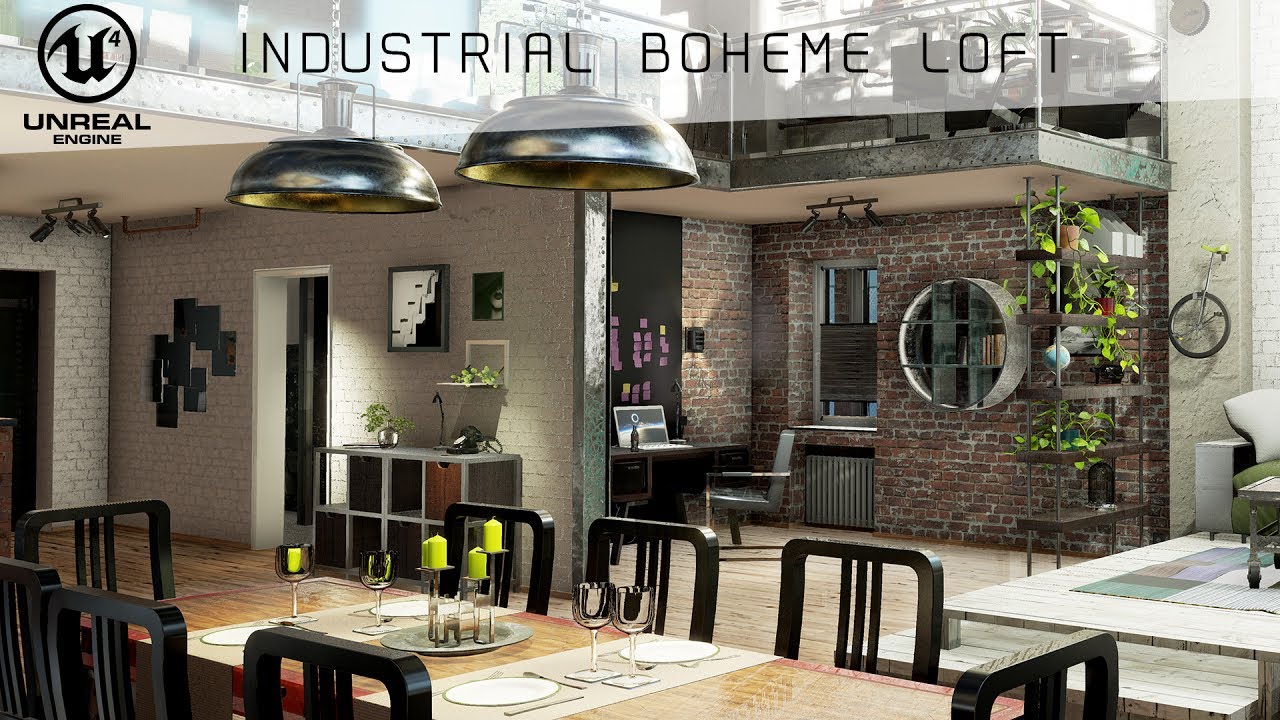 Industrial boheme Loft - Unreal Engine