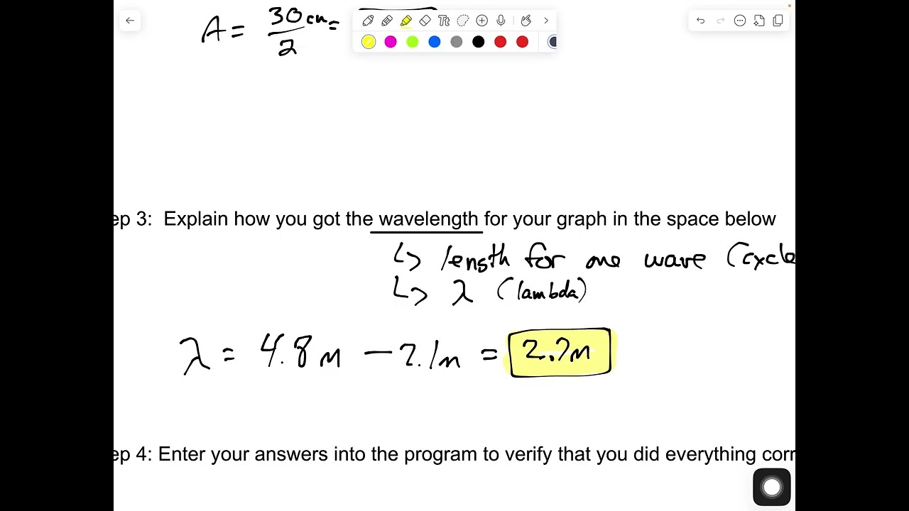Wave Properties from a Graph Problems Tutorial 