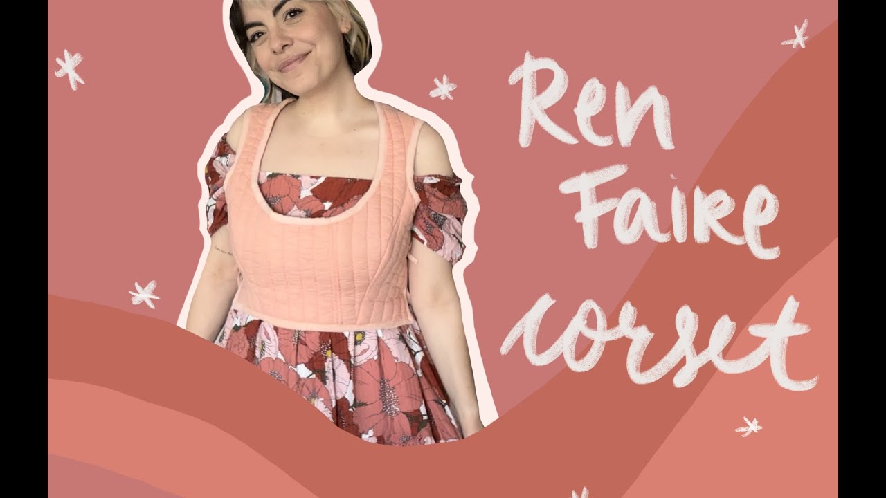 i made a corset from thrifted pillow cases | sew with me