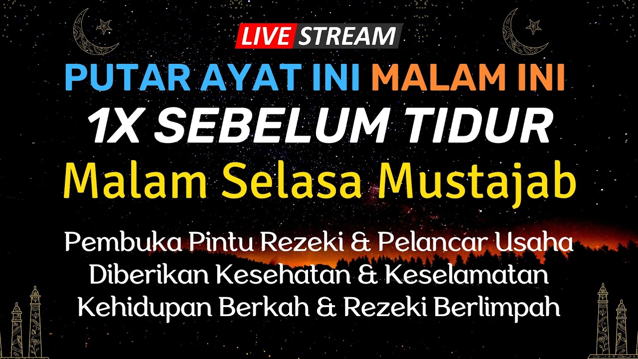 Dzikir Mustajab Zikir Malam Selasa !! Pembuka Pintu Rezeki Kesehatan Lunas Hutang Zikir Mustajab