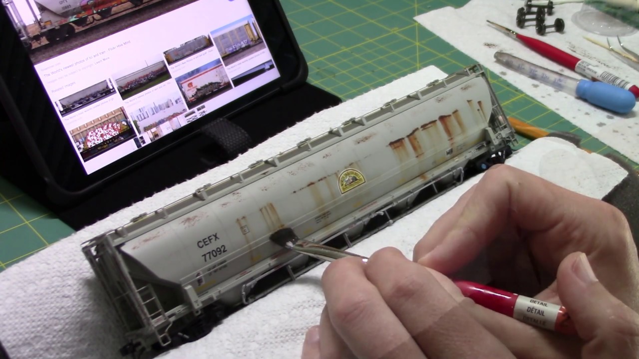Выветривание HO Scale BLMA Крытый бункер