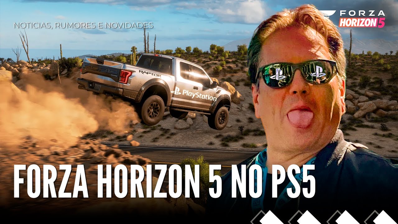 Forza Horizon 5 no PlayStation 5: Microsoft mostra a nova face dos jogos de Xbox em todo lugar.