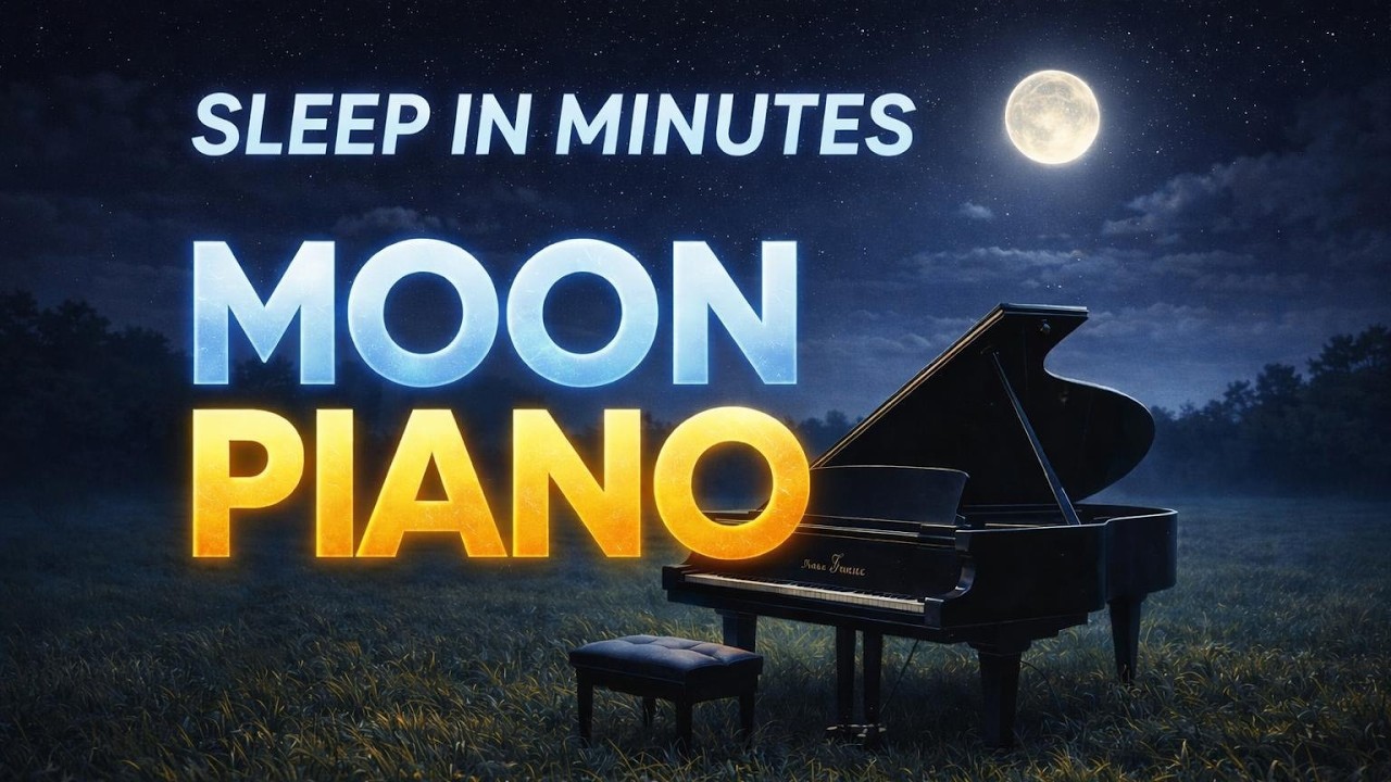Sleep in Minutes 🌙 Moonlight Piano for Deep Sleep & Night Relaxation