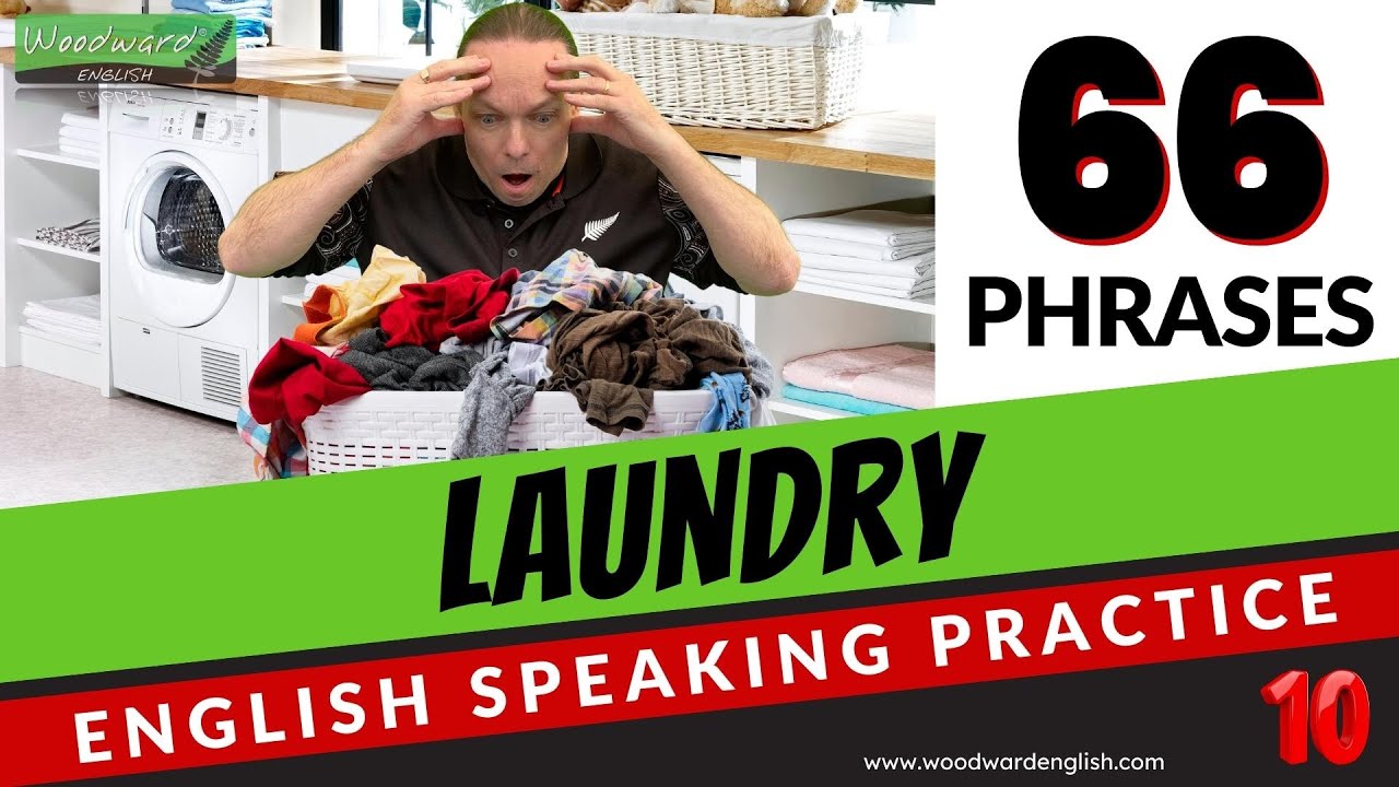 66 LAUNDRY phrases | English Speaking Practice | Laundry Sentences in English
