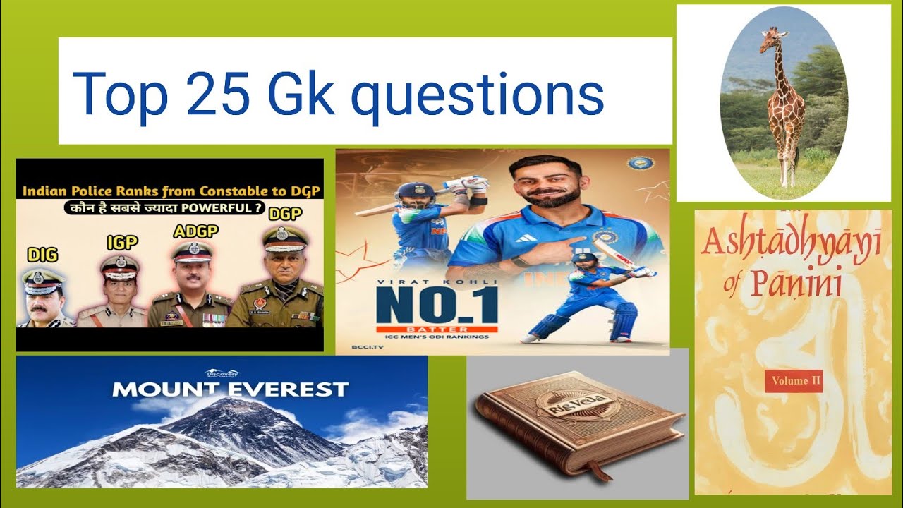 Top 25 Gk Questions||General Knowledge||Indian Gk