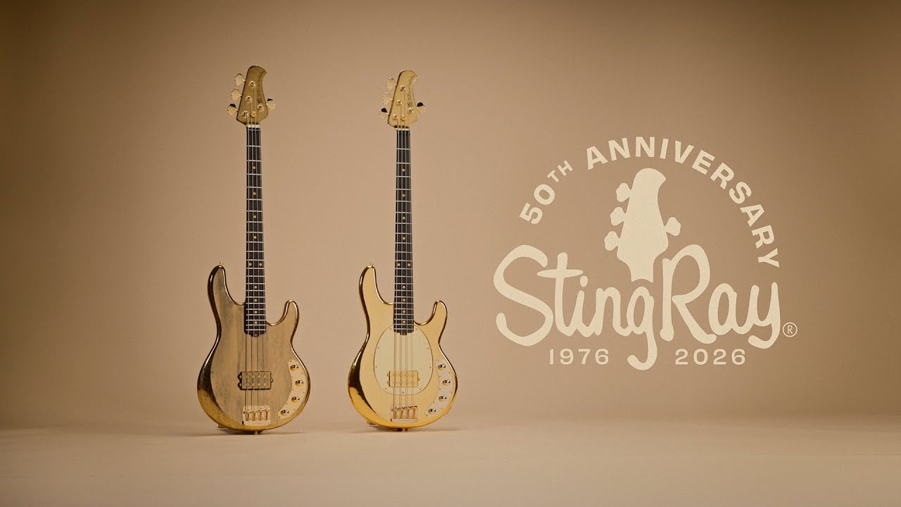 Бас-гитара Ernie Ball Music Man: юбилейная модель StingRay, выпущенная к 50-летию компании (тизер)