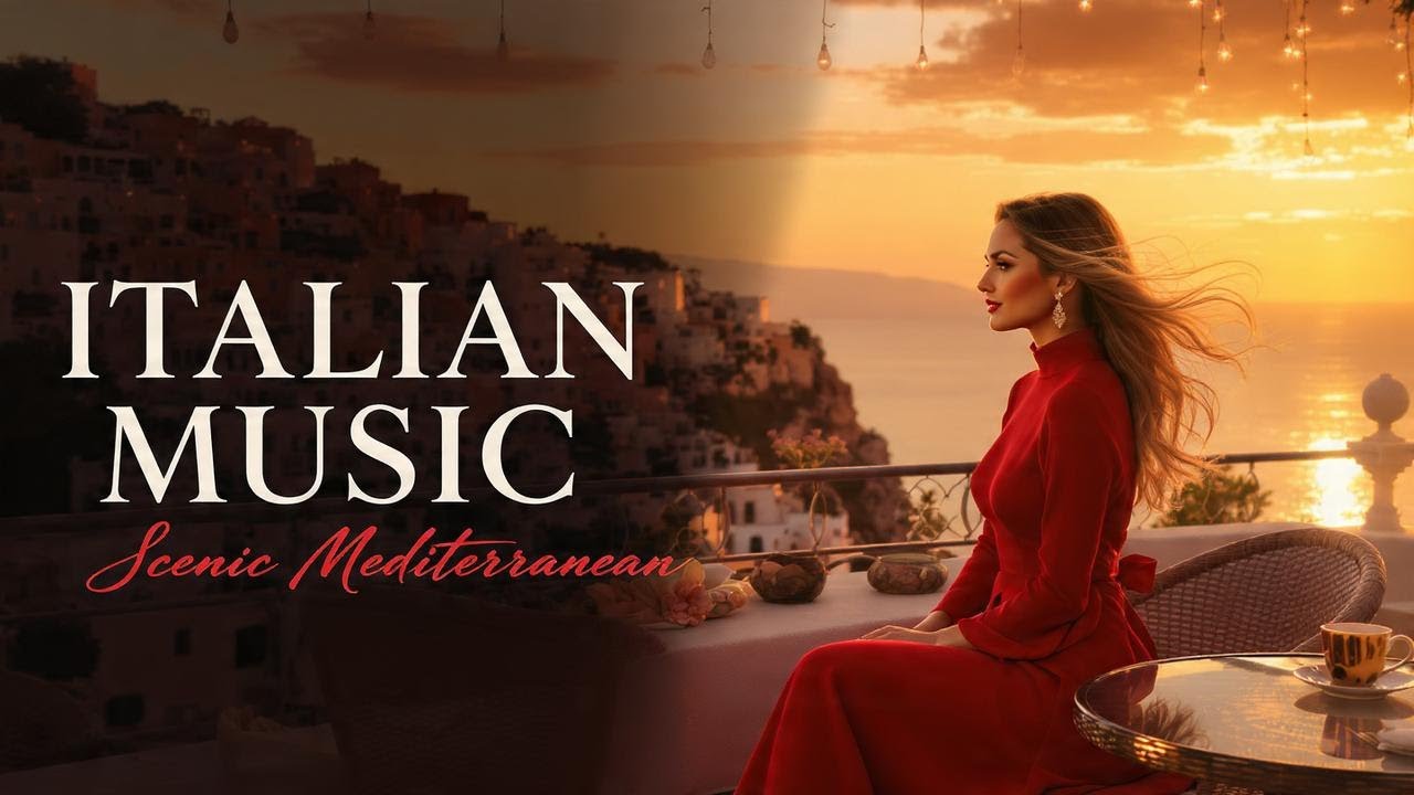 🎶 Italian Vibes & Mediterranean Music 🎶 2+ Hours Amalfi Coast & Lake Como Nature Views 4K