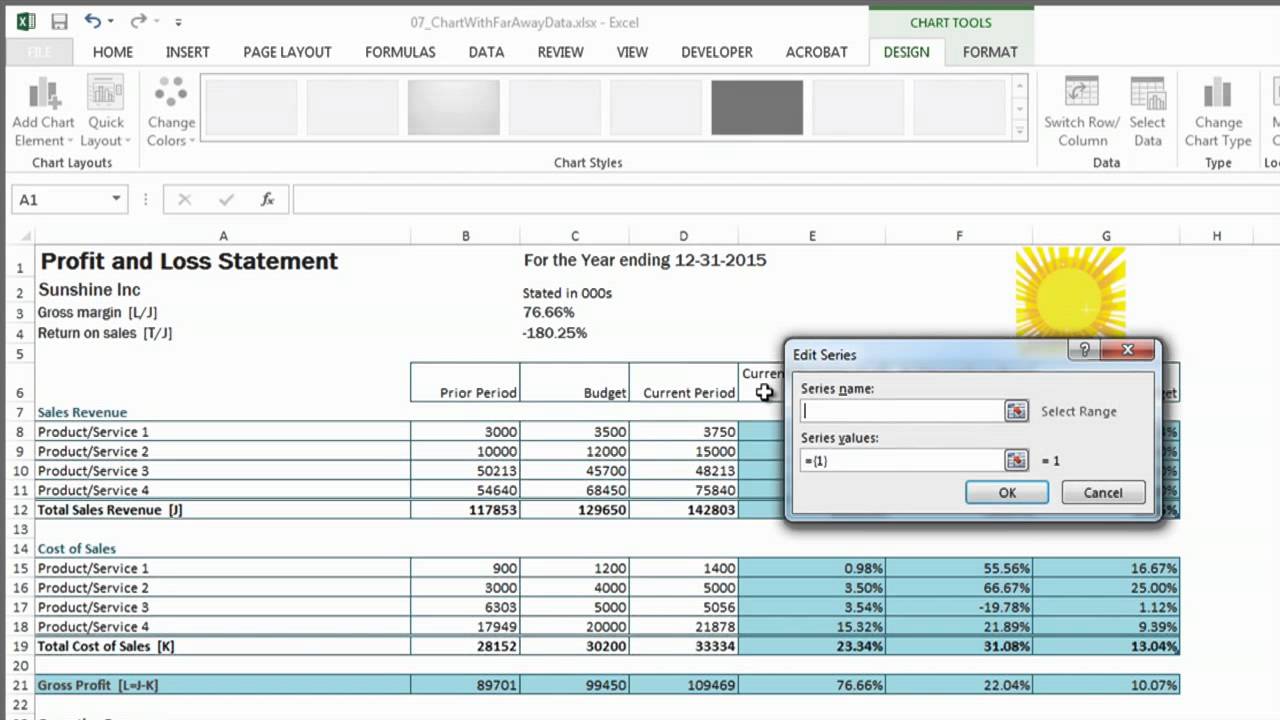 How to Make a Chart in Excel With Two Sets of Data That Are Far Apa... : Using Excel & Spreadsheets