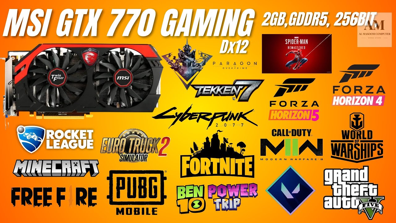 MSI GTX 770 GAMING OC [ 2GB,GDDR5,256BIT,DX12 ] GAMEPLAY 2023, BENCHMARK...