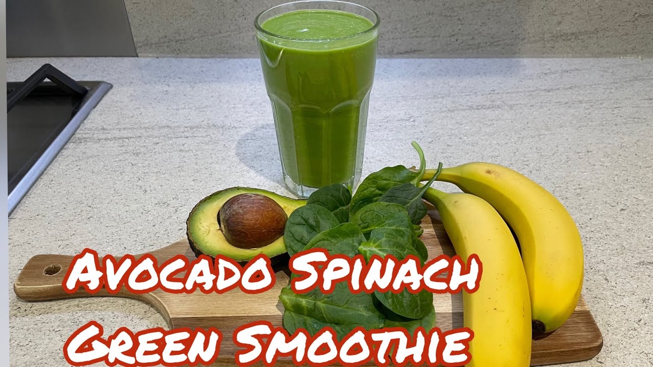 Easy Avocado Spinach Green Smoothie