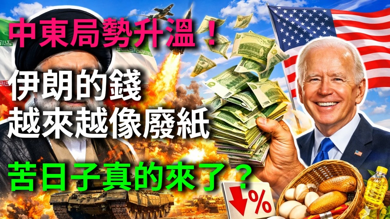 伊朗貨幣崩盤，裏亞爾暴跌3000%，普通人連一碗面都買不起。為什麽伊朗這場貨幣危機讓全球震驚？從石油大國到經濟崩潰，背後隱藏著哪些深層次的原因？看完你就知道。