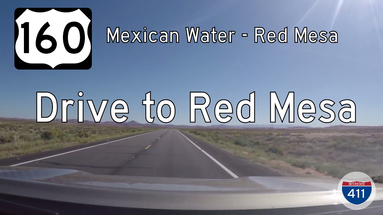 US Highway 160 - Mexican Water - Red Mesa - Arizona | Drive America's Highways 🚙