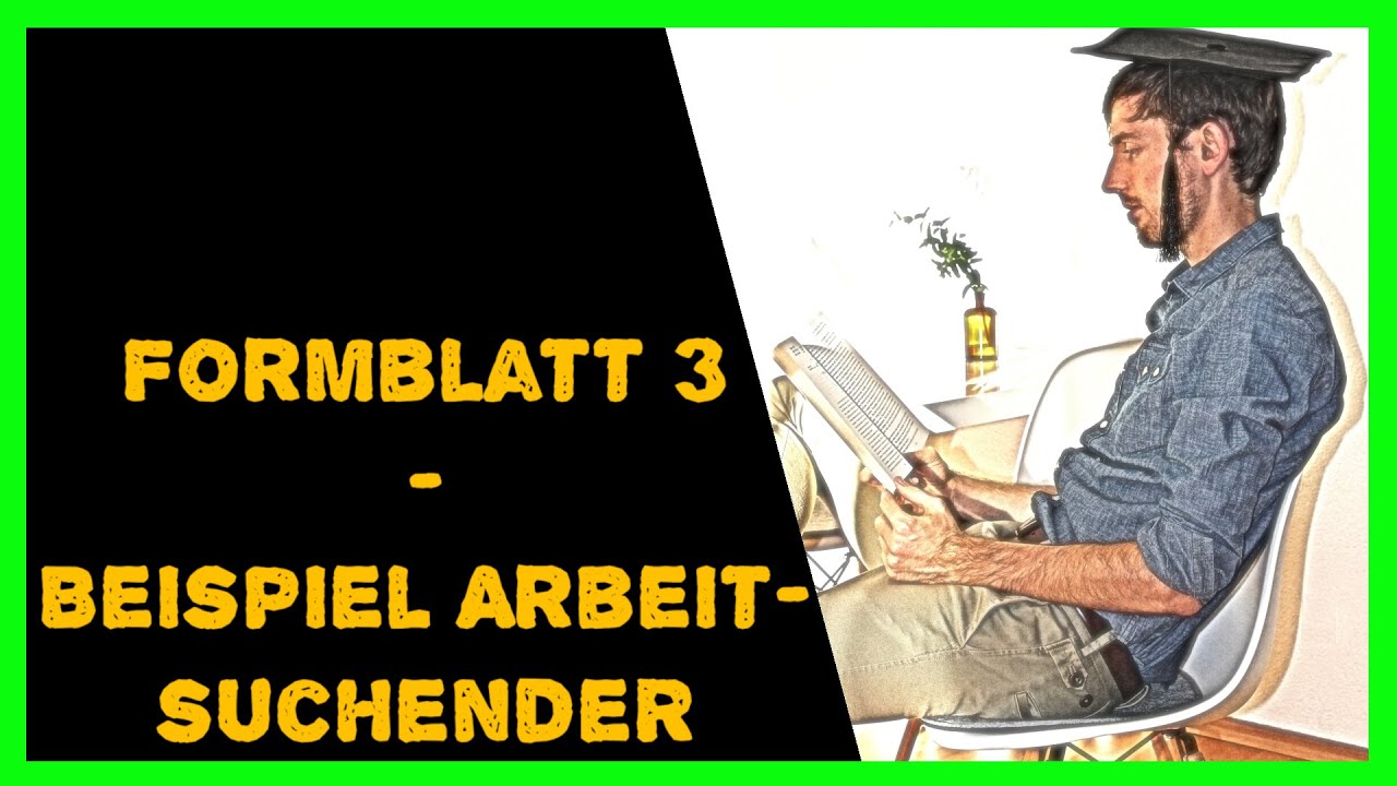 BAföG Formblatt 3 - Beispiel Elternteil Arbeitslos/Arbeitsuchend [2025]