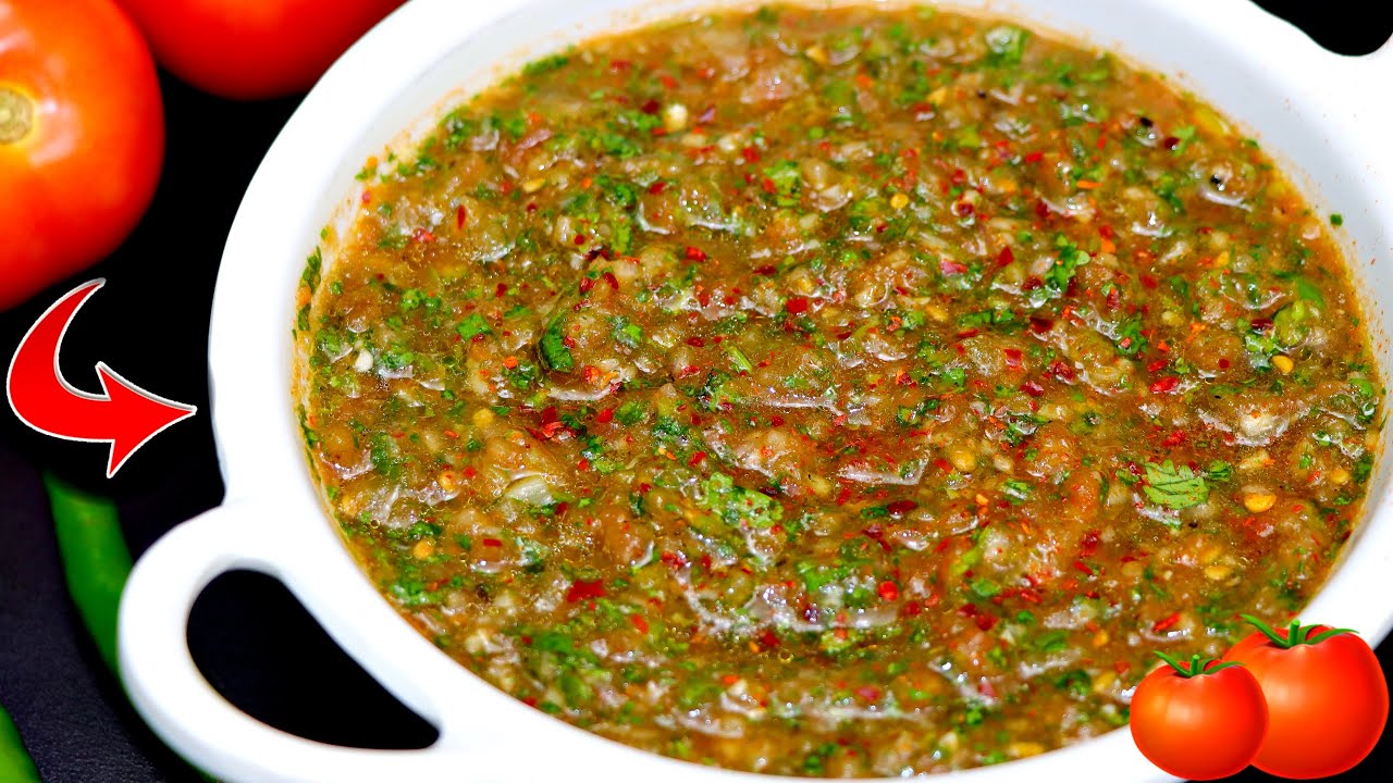 टमाटर से इस तरह चटनी बनायेंगे तो सब सब्जी खाना तो भूल ही जायेंगे😋Tomato Chutney/Easy Chutney Recipe