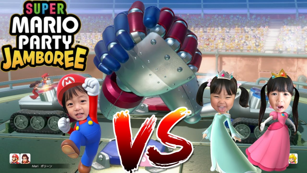 【マリオパーティジャンボリー】まりいずみなでミニゲーム対決！　だれが強い？【ゲーム実況】