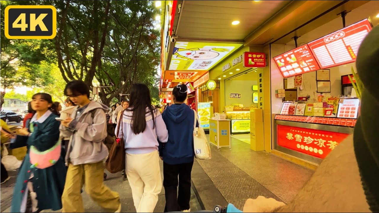 Exploring China: Busy Food & Shopping Streets | 4K POV (Guangzhou)