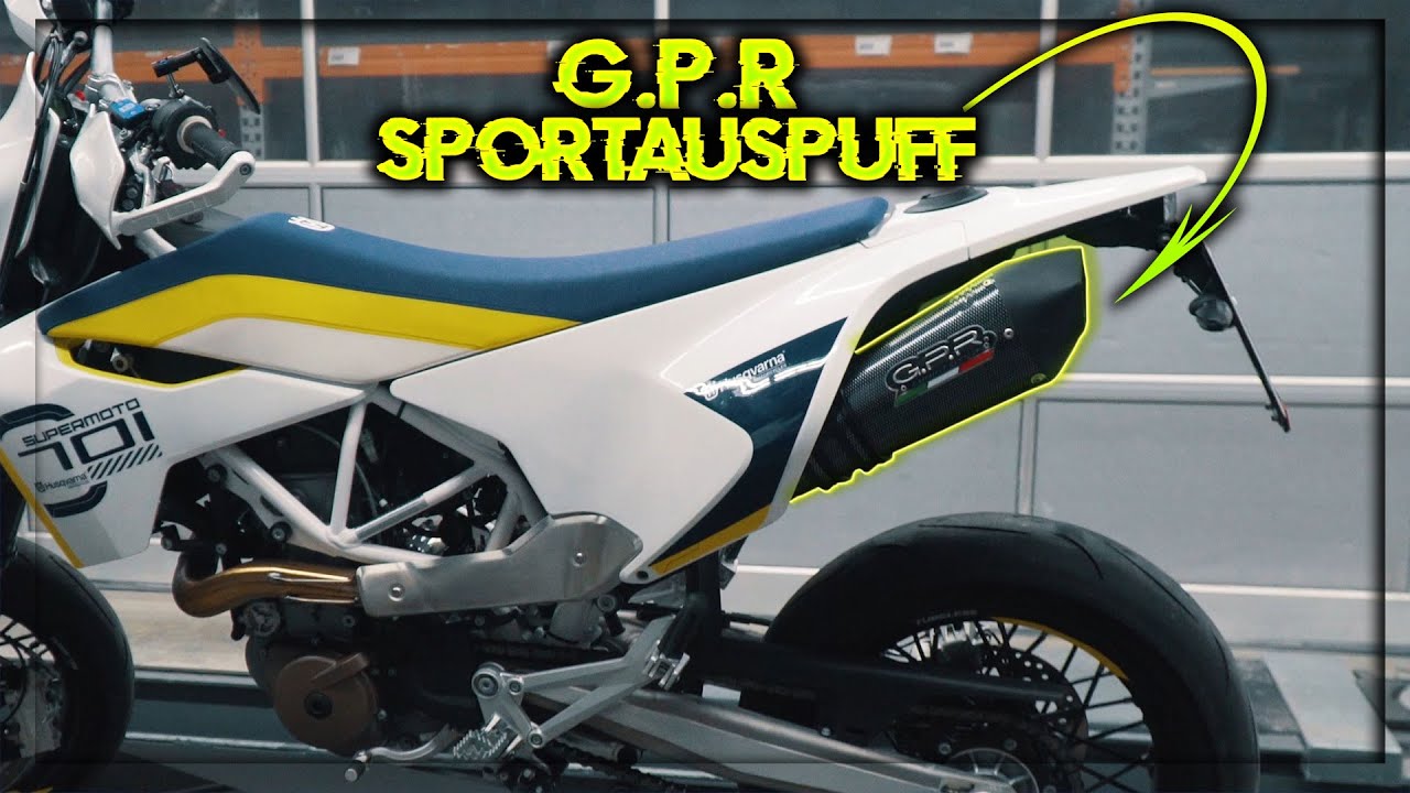 Husqvarna 701 GPR Sportauspuff - Einbau mit Vergleich!
