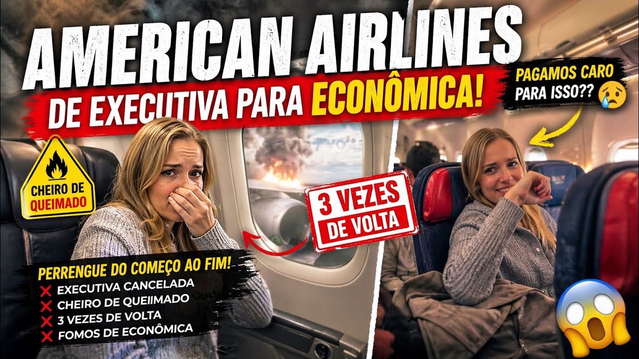 American Airlines: voo cancelado, avião voltando | paguei e não voei de classe executiva! #viagem