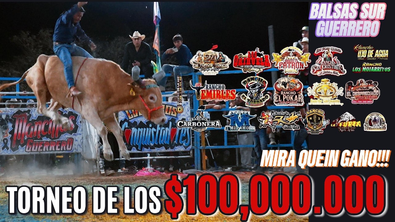 ESPECTACULAR TORNEO, $100,000.00 A REPARTIR | CADA GANADERO CON SU JINETE | BALASAS SUR, GRO.