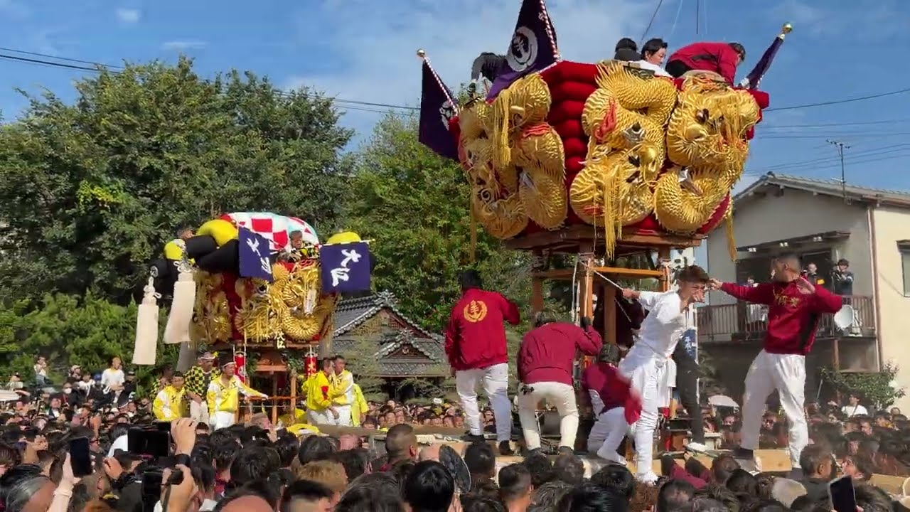 令和7年 新居浜太鼓祭り 2025 大江VS中須賀 大江浜1 ＊横向きに修正