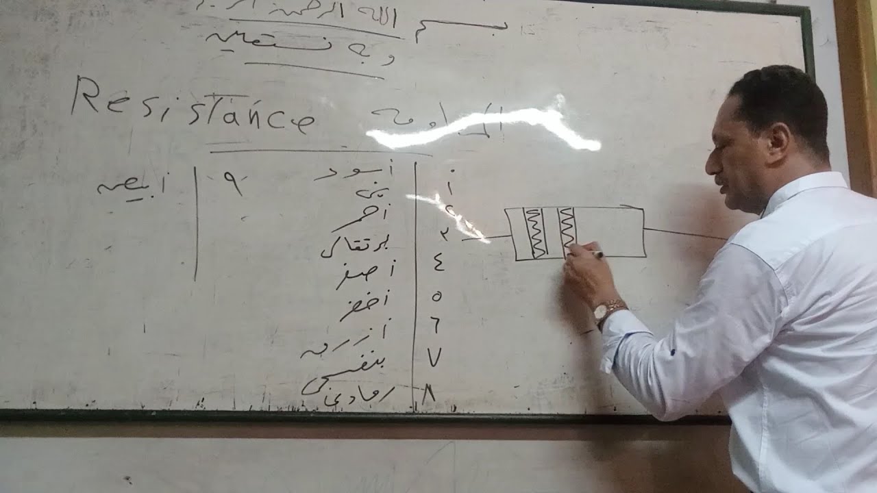 سلسلة محاضرات المكونات الالكترونية ( الف باء مقاومة ) الفيديو كامل
