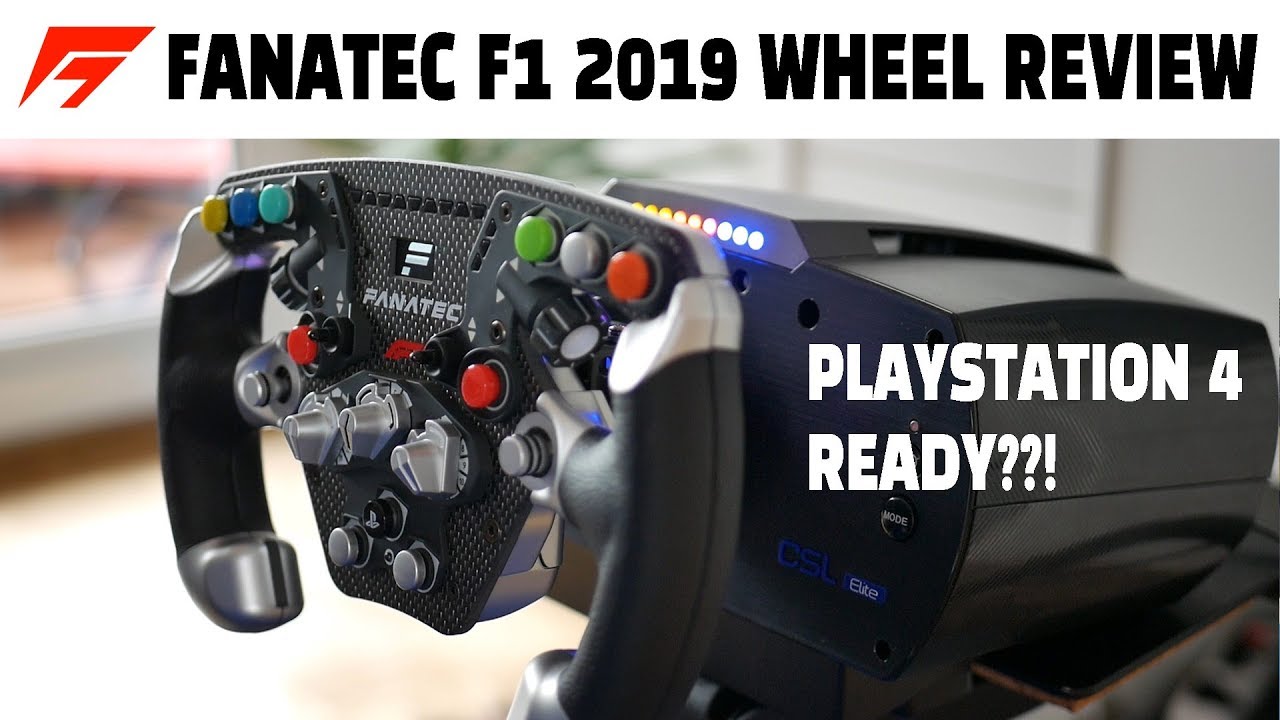 Fanatec ClubSport F1 2019 Wheel Unboxing & Review Simracing Setup for PS4
