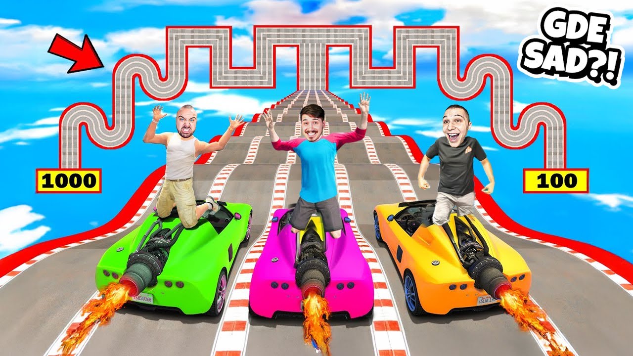 OVO JE NAJČUDNIJA GTA 5 TRKA IKADA – KOJI PUT VODI DO POBEDE?! 🤯🔥 (Šone, Impe i Krsko)