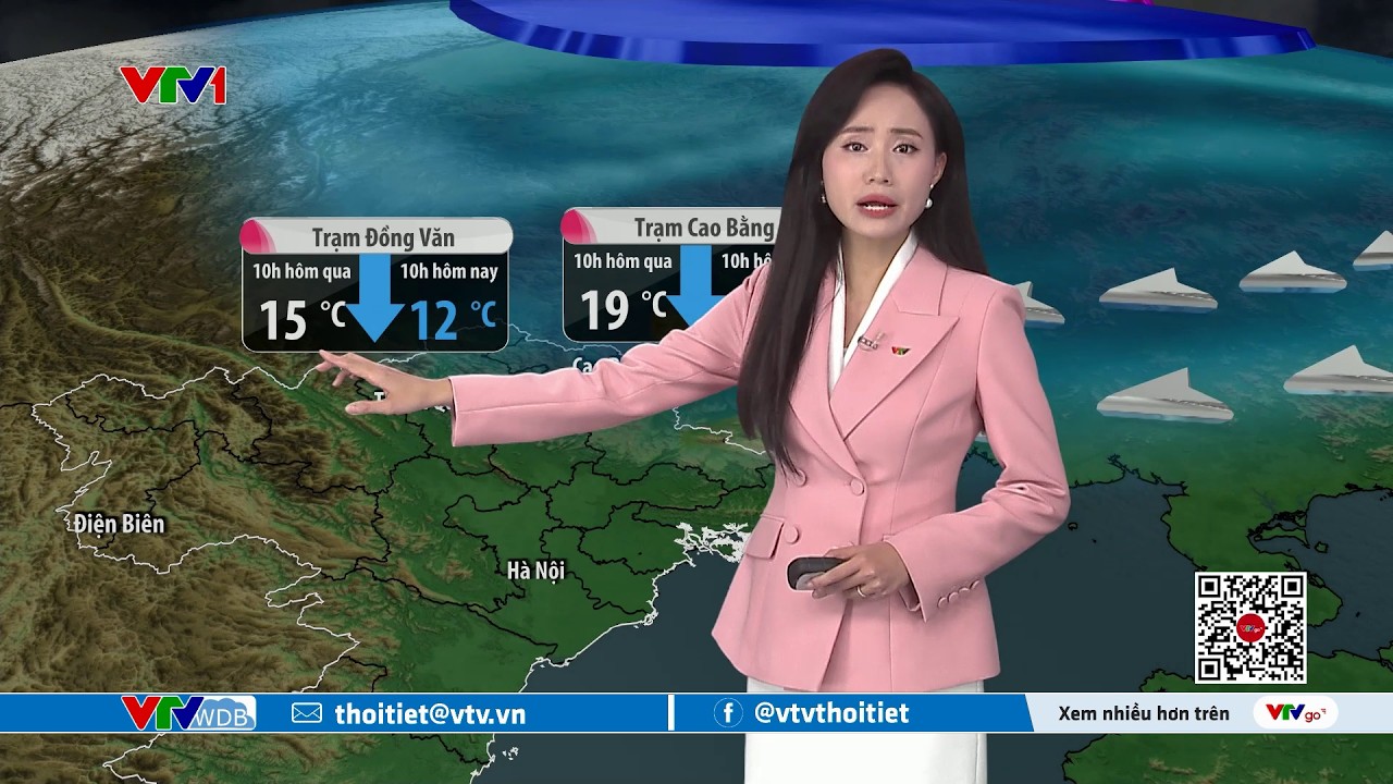 Dự báo thời tiết 12h30 - 09/03/2026 | Không khí lạnh về tới đâu rồi? | VTVWDB