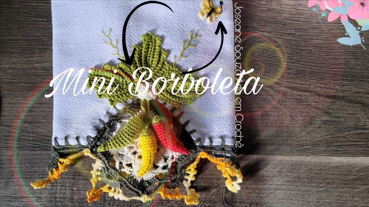 Mini Borboleta de Crochê para Aplicação🦋