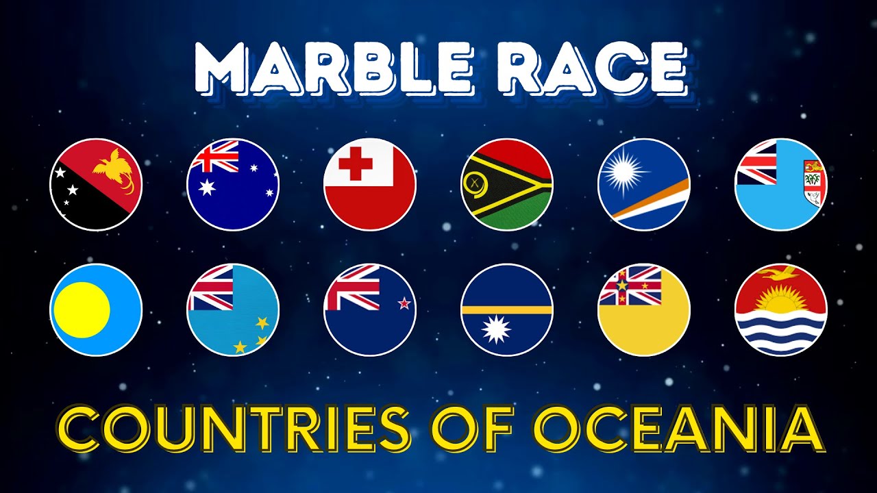 Marble Race 🏁 Countries of Oceania 🌏 Season 1 🏁