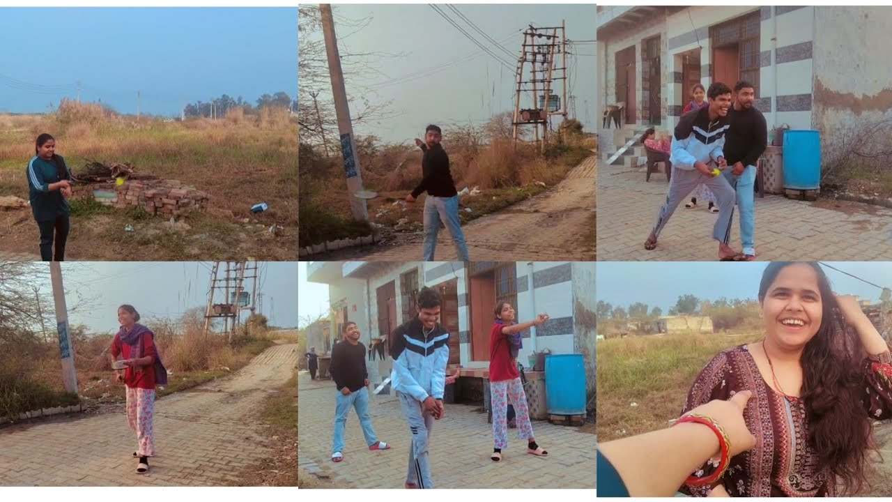 Aaj sbne milkar badminton🏸 khela 😅😁