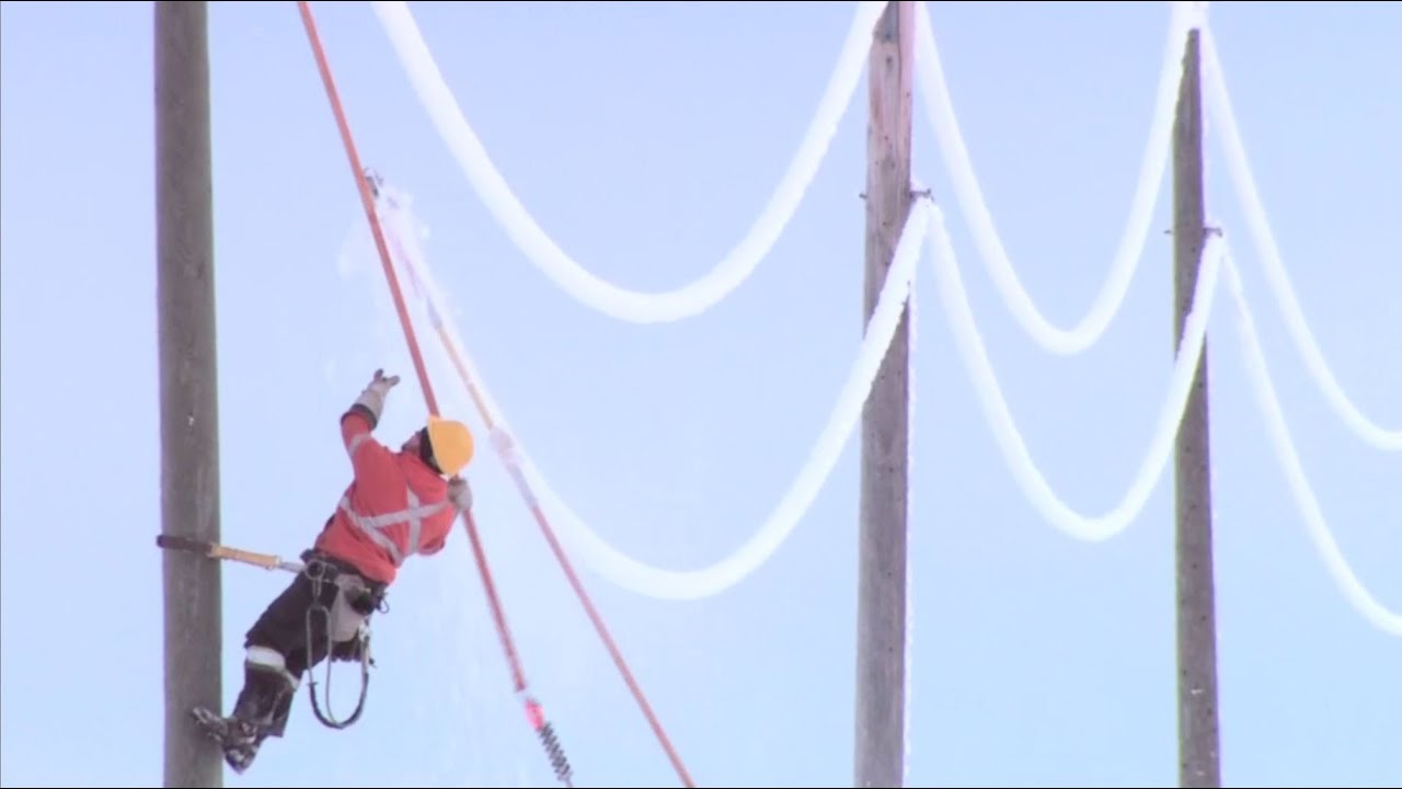 Manitoba Hydro de-icing techniques