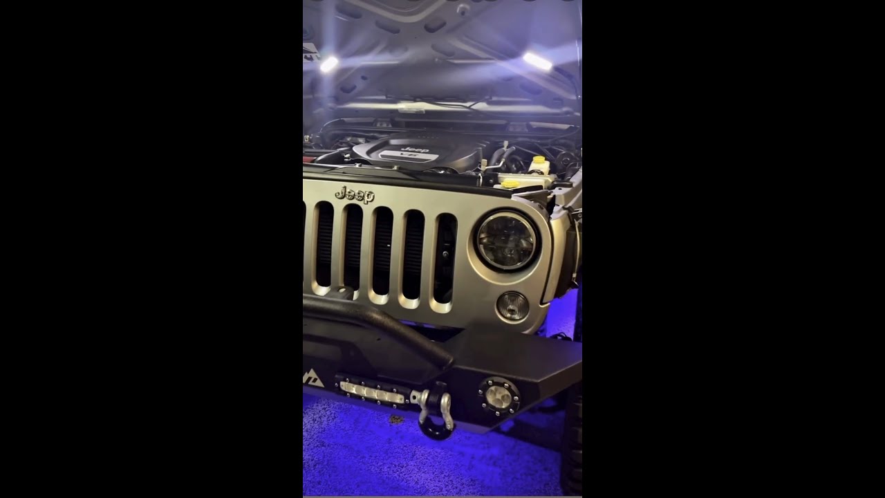 Upgrade your Jeep’s functionality with the Raxiom Axial LED Underhood Lighting Kit! 💡