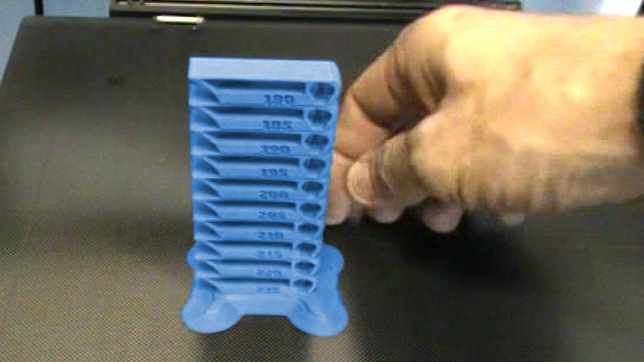 3D печать температурной тестовой 3D модели на 3D принтере Creality 3D Ender 6