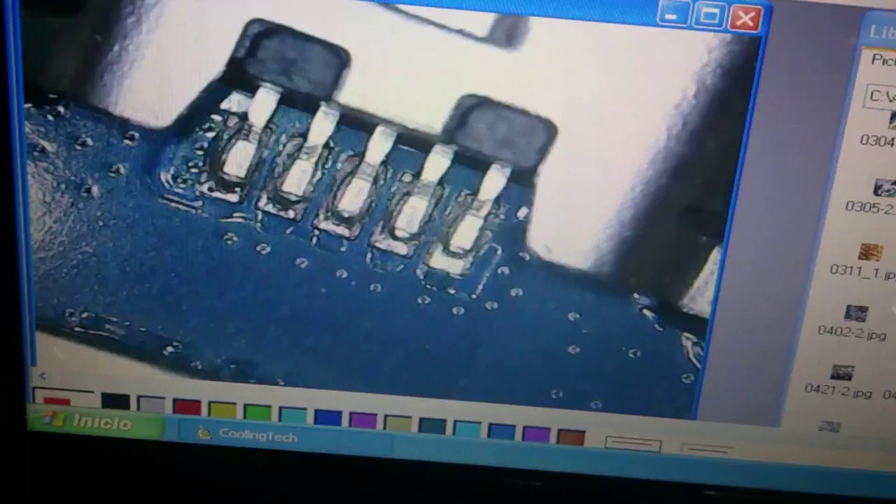 re-soldar un centro de carga zte Z792 con cautin