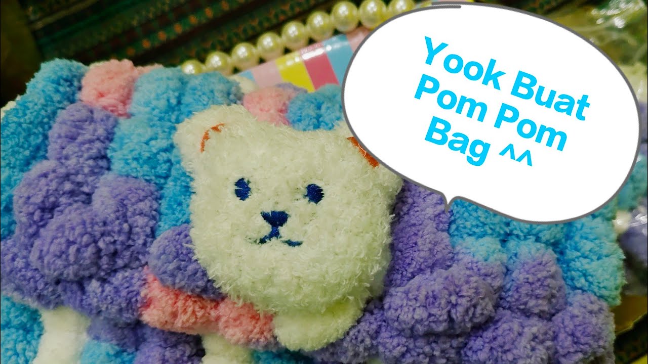 POM POM BAG "Pretty Missy Set Diy Tas Crossbody pompom"