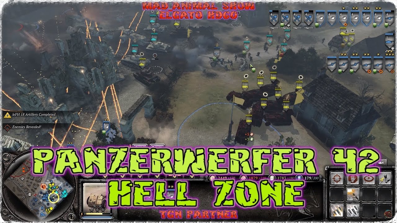 (Pro Holdout's #3) CoH 2 Annihilation 3vs4 OKW,GER vs USF,UKF(4K)