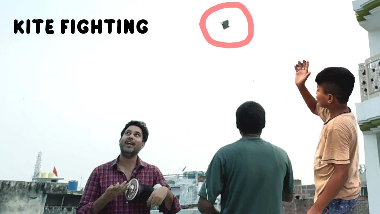 Kite Fighting From Terrace | Dekhiye Aasman Mein Patang Fat Kaise Gayi | Nahi Mili Chance