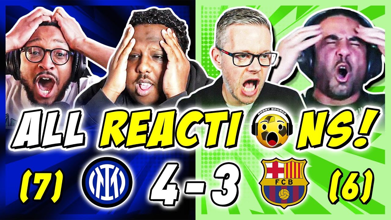BARCA + ALL FANS REACTION TO INTER MILAN 4-3 BARCELONA | CHAMPIONS LEAGUE FAN REACTIONS
