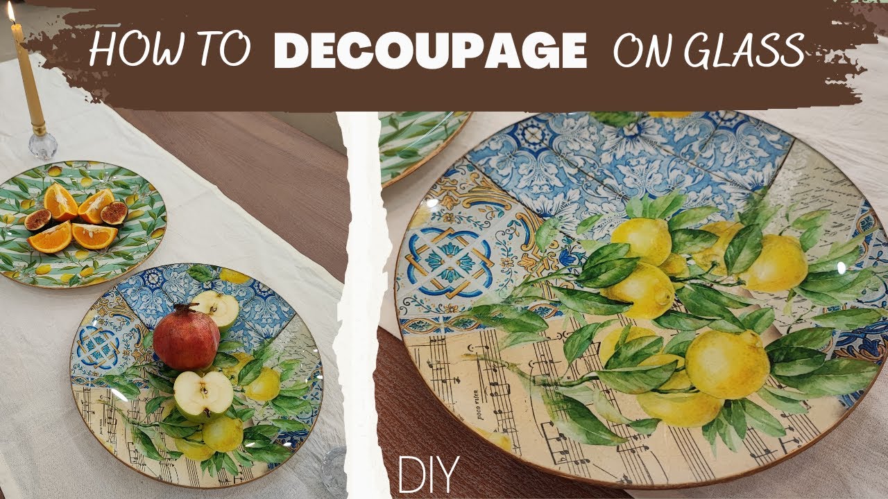 How to Do Decoupage on Glass Surfaces | Rice Paper | Image Transfer | ترانسفر | دکوپاژ روی شیشه