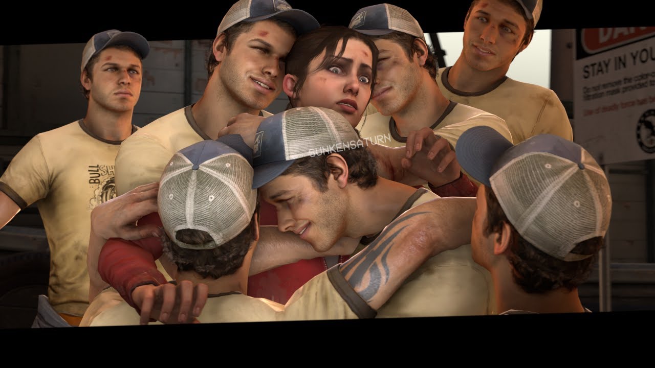 L4D2 but there's 7 Ellis' for some reason