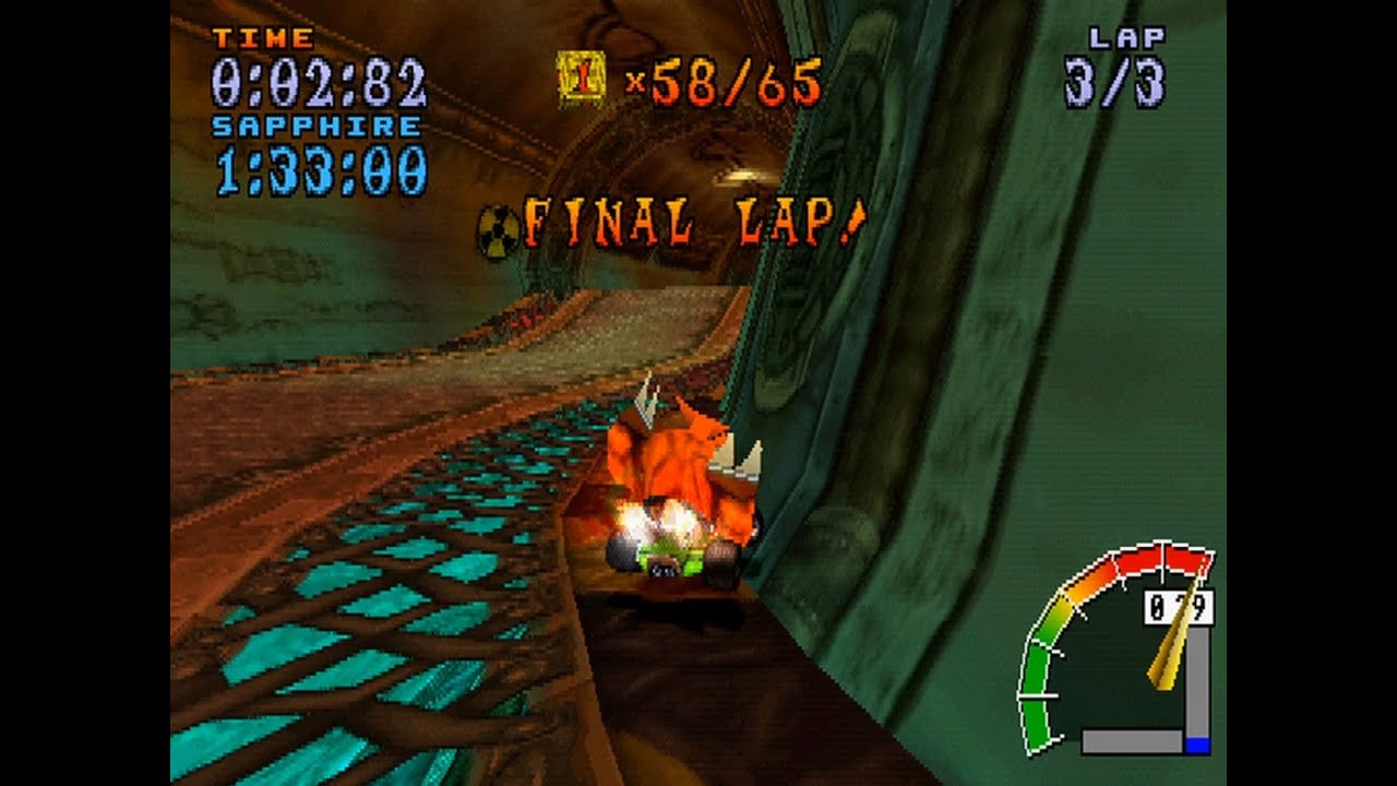 CTR - Sewer Speedway Relic Race TAS  [ - 0:07.18 ]