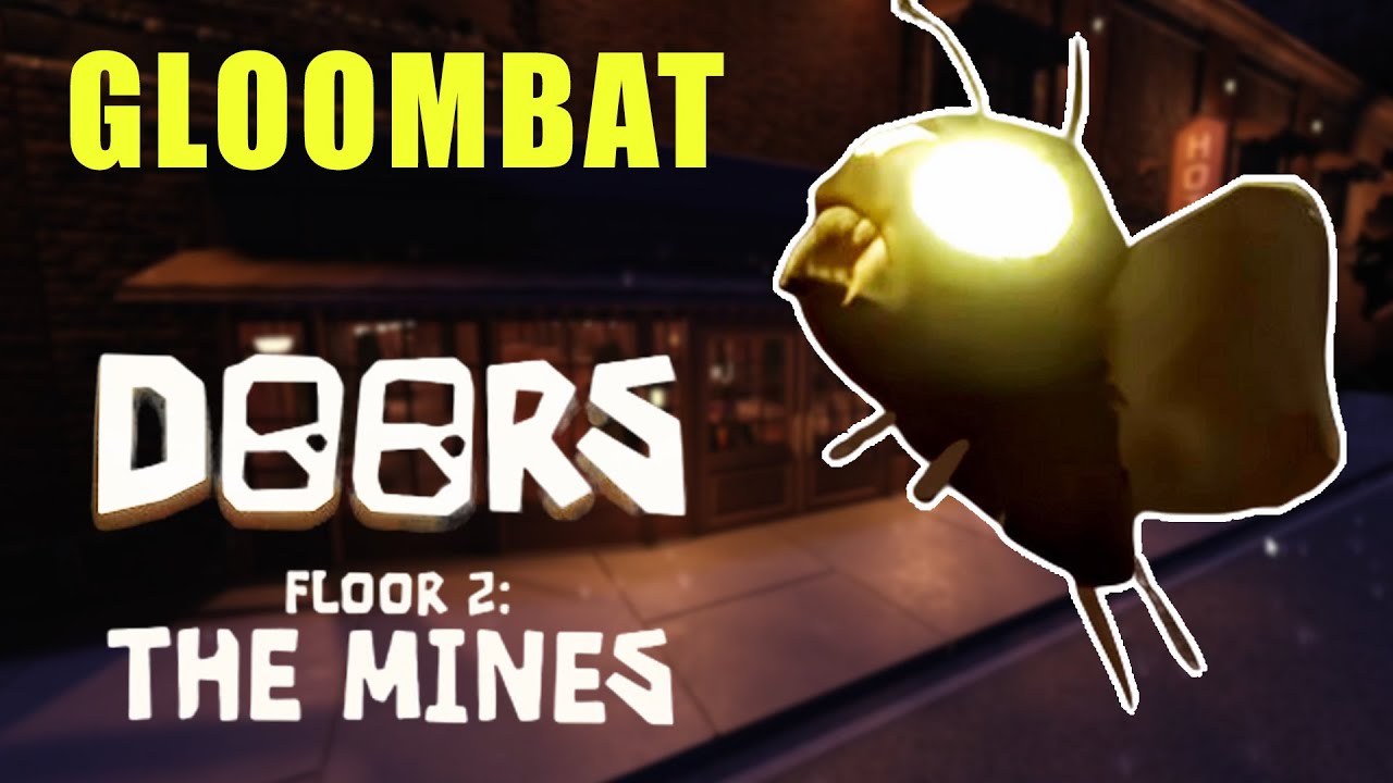 HOW TO SURVIVE GLOOMBATS IN DOORS FLOOR 2 (THE MINES) ROBLOX